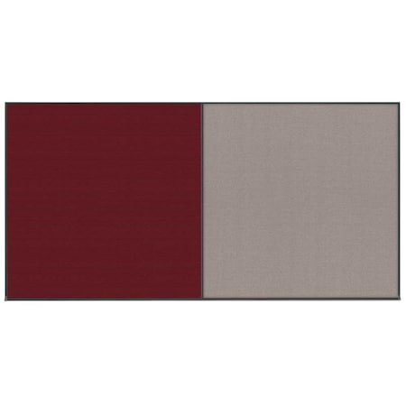 United Visual Products Enclosed Corkboard, 1 Door, 48"x36", 4" Fra UV3409-BLACK-RUBBER
